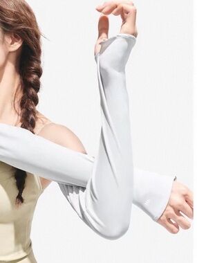 Beneunder UV Protection Cooling Arm Sleeves White Sun Protection grey blue color